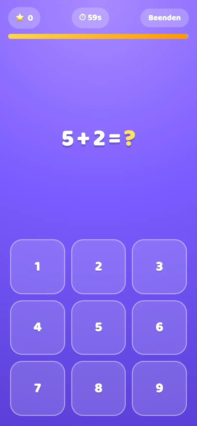 Maths Rocket beim Spielen: Schnelles, freundliches Rechnen mit Online-Wettkämpfen und Bestenlisten.