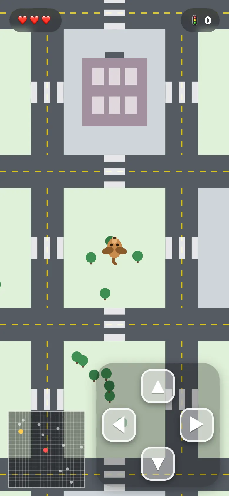Wizzy Crossing beim Spielen: Lernen, sicher über die Straße zu gehen.