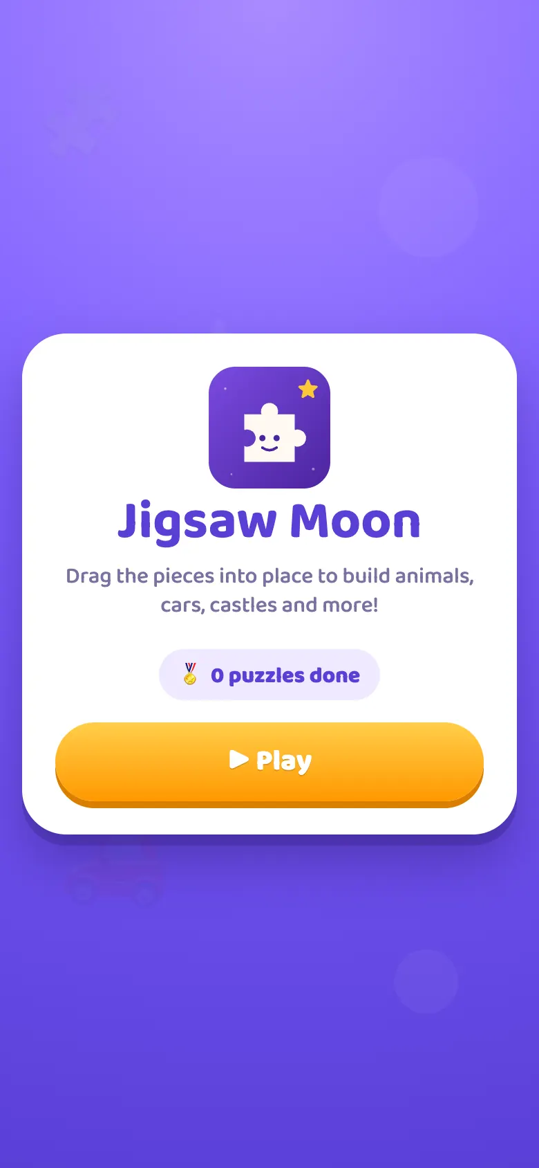 Jigsaw Moon start screen