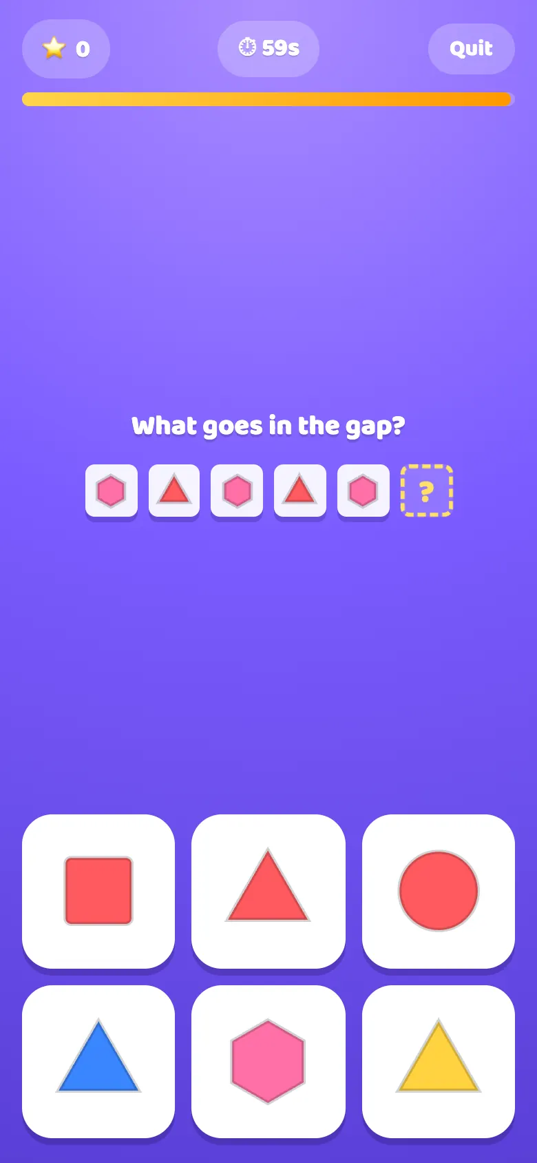 Shape Detective in play: Spot the shape that fits and find the missing piece.